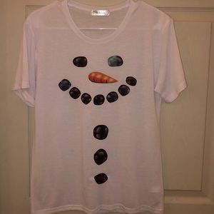 Maternity snowman shirt